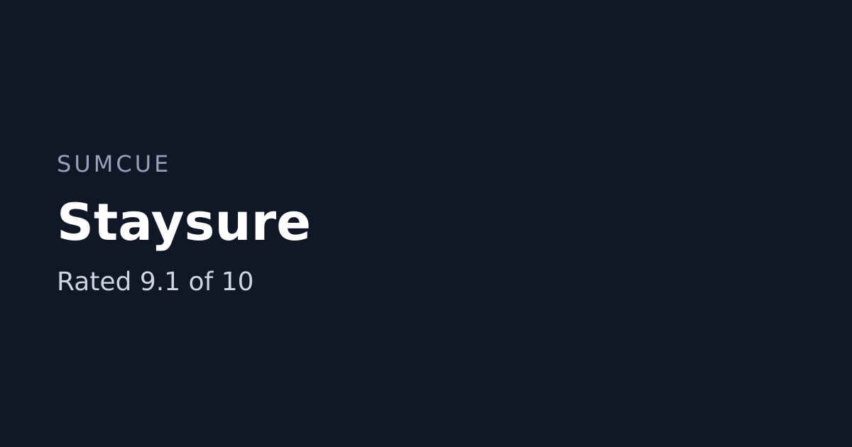 Staysure review: fees, rates and features